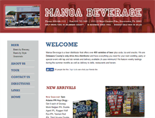 Tablet Screenshot of manoabeverage.com